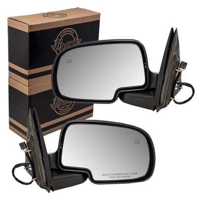 Fits 1999-2002 Silverado 1500 Power Mirror Heated Manual Fold Set 15179829 - Изображение 1 из 4