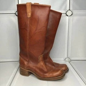 Vintage Wrangler Handmade in USA Campus Boots Size 6.5/7 M RARE Knee High - Bild 1 von 17