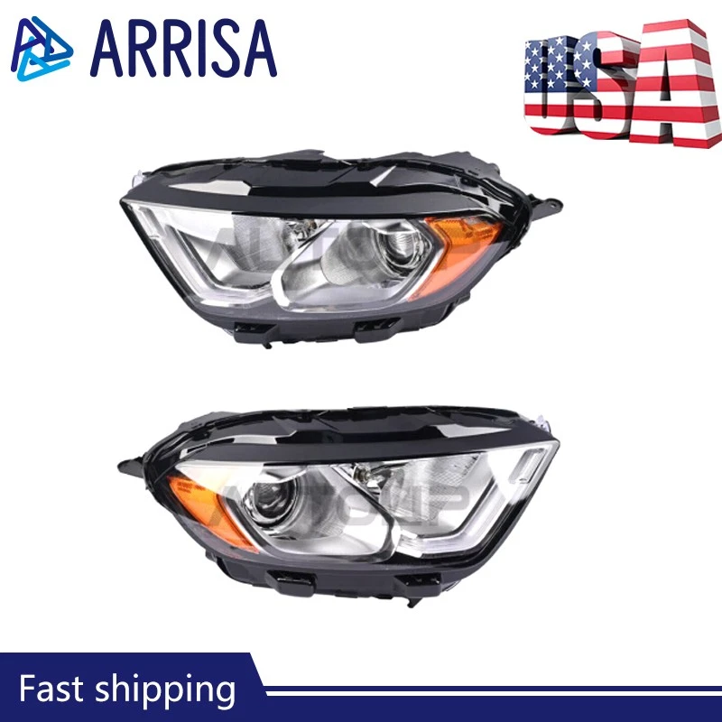 Faro halógeno cromado LED DRL para conductor + pasajero Ford EcoSport 2018-2023 Foto 1 de 4
