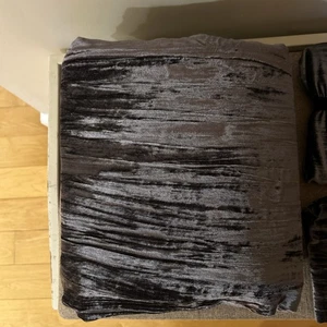 West Elm F/Q Duvet Cover Lush Crinkle Velvet Euro & StandShams Graphite Gray NWT - Picture 1 of 7