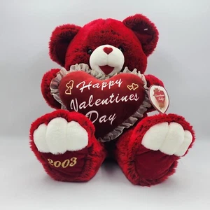 DanDee Sweetheart Teddy Bear Plush Valentines Day 2003 Stuffed Animal Red 21 in - Picture 1 of 14