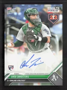 2023 Topps NOW Giorno Apertura Strada SHEA LANGELIERS RC AUTO SP/99 - Foto 1 di 2