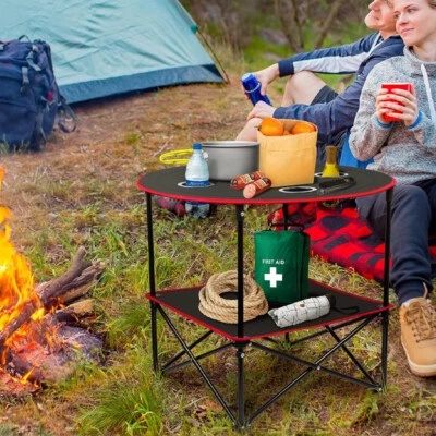 ARTIFCIAL-MASTER Folding Camping Table Outdoor Garden Fishing Food Table Furniture Portable Fold