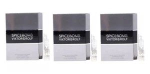 3X Viktor & Rolf Spicebomb Men Sample Vial 0.04 oz 1.2 ml Eau De Toilette Spray - Picture 1 of 2