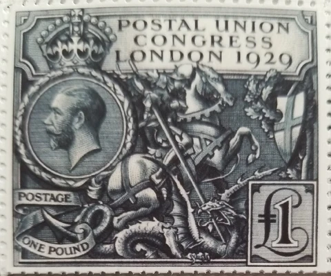 Great Britain Stamps #209 1929 1L 9th Postal Union Congress London Stamp Replica Cover