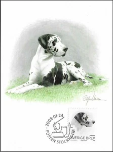 Great Dane Big Dog Sweden Mint Maxi FDC Card 2008 - Picture 1 of 1