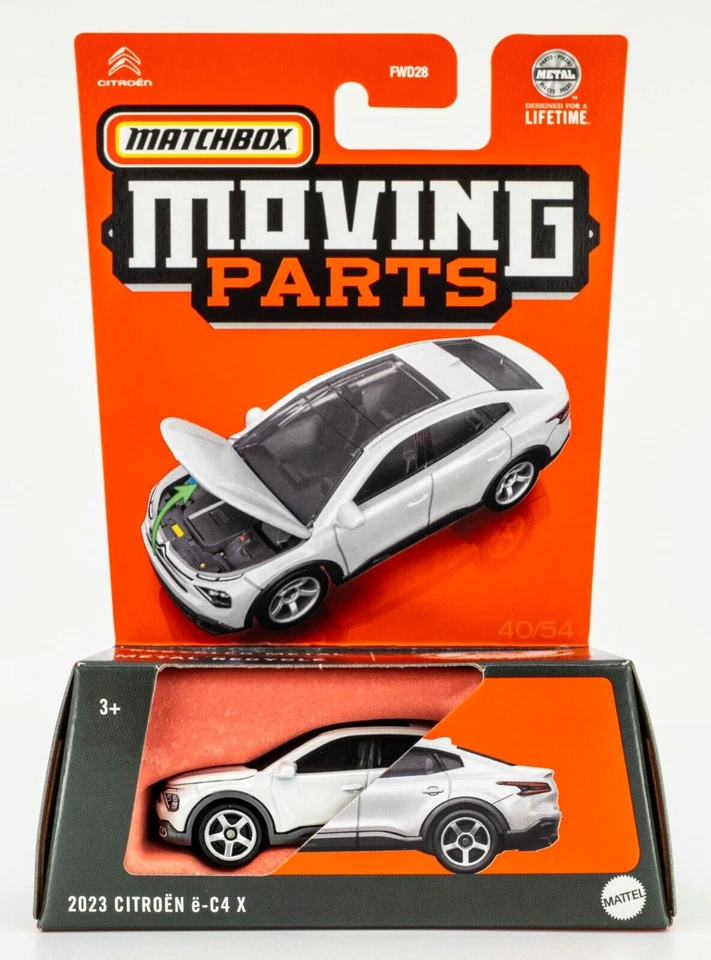 2024 Matchbox Moving Parts #40 2023 Citroën ë-C4 X POLAR WHITE | FSC - Image 1 of 1