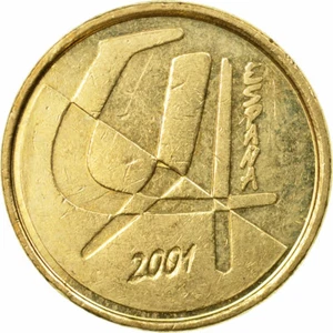 [#445490] Münze, Spanien, Juan Carlos I, 5 Pesetas, 2001, Madrid, SS, Aluminum-B - Bild 1 von 2