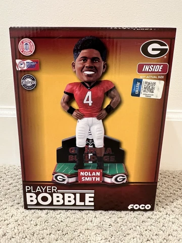 Nolan Smith Georgia Bulldogs Football Student Athlete Bobblehead New NIB. #/72 Cover