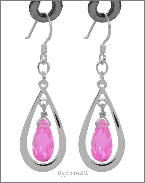 Pendientes de araña colgantes de plata de ley con circonita cúbica Foto 1 de 1