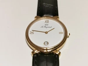 VINTAGE LUXURY SWISS MEN'S LADIES GOLD PLATED QUARTZ WATCH "ARSA" AUGUST REYMOND - Picture 1 of 9