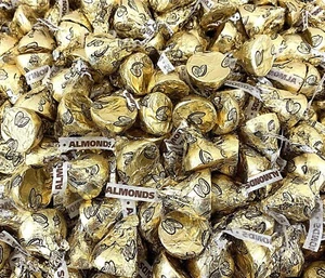 HERSHEY'S Kisses Milk Chocolate With Almonds, Bulk & Delicious Candy (5 Pounds) - Picture 1 of 13