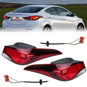 2PCS Fit For 2014-2016 Outer Tail Lights For Hyundai Elantra Assembly Left&Right - Picture 1 of 10