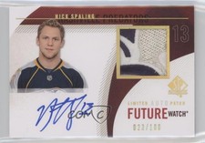 2010-11 SP Authentic Future Watch Limited Nick Spaling RPA Rookie Patch Auto RC