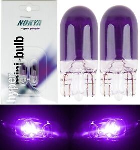 Nokya 194 168 2825 Nok5284 5W Purple Two Bulbs Interior Dome Replacement Fit OE