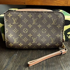Vintage Louis Vuitton Orsay Monogram Clutch Wristlet - Picture 1 of 12