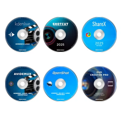 PRO VIDEO, MOVIE, FILM EDITING PRODUCTION NLE SOFTWARE BUNDLE -  6 PROGRAMS - Image 1 of 4