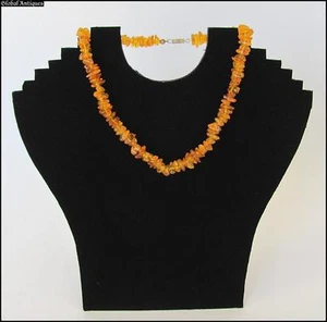 VINTAGE NATURAL BALTIC AMBER NUGGETS LADIES NECKLACE - Picture 1 of 8