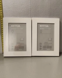 Neu 4er Set IKEA NYTTJA 4x6" Foto Bild Fotorahmen weiß Weihnachten Geschenk Deko - Bild 1 von 2