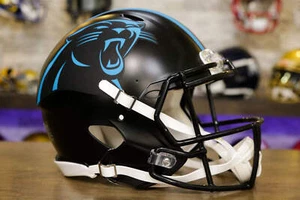 Carolina Panthers Riddell Speed Authentic Helmet - Black Alternate - Picture 1 of 1