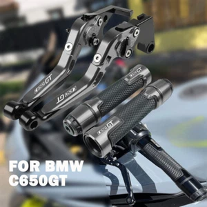 For BMW C650GT 2011-2017 Motorcycle Adjustable Brake Clutch Lever and Hand Grips - Picture 1 of 24