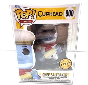 Cuphead Chef Saltbaker Funko Pop #900 Chase limited Edition w/Protector - Picture 1 of 5