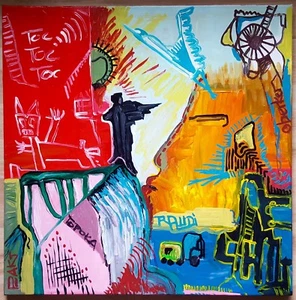 ART Original von TOPOKA Bild Gemälde Unikat Art Kunst Malerei urbanart street - Bild 1 von 6