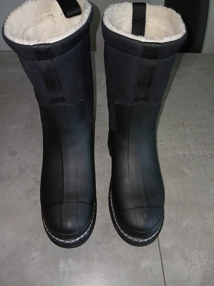 Botas de lluvia aisladas de punto refinado Hunter talla 5 UK3 unisex Foto 1 de 4