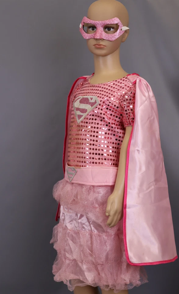 Vestido tutú Supergirl rosa para niños - talla M (8-10) Foto 1 de 4