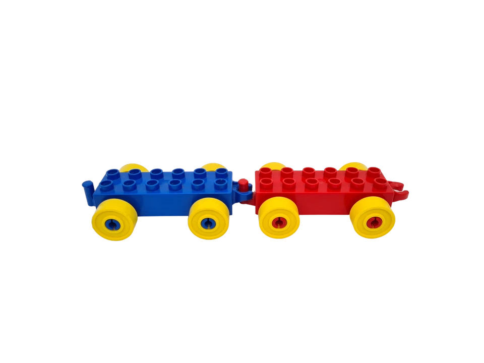 2 Lego® Duplo TRAIN Base 2 x 6, Yellow Wheels - Image 1 of 1