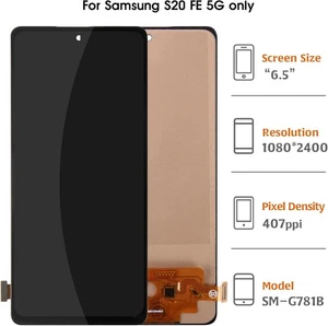 InCell Screen for Samsung Galaxy S20 FE 5G SM-G781 LCD Display Replacement No FP - Picture 1 of 4
