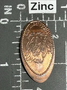 Los Angeles Zoo California Löwe Elongated Pressed Smashed Souvenir Penny - Bild 1 von 2