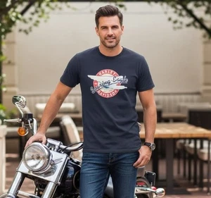 Harley Davidson T Shirt Vintage Soaring Eagle Herren XL Super Glide Bloomington IN - Bild 1 von 8