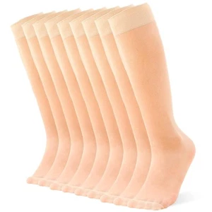 Women's Knee High Stocking Nylon Pantyhose Socks Lightweight Comfortable - Picture 1 of 6