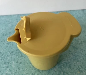 Vtg Tupperware Creamer # 574 Harvest Gold Container with Flip Lid Storage USA - Picture 1 of 14