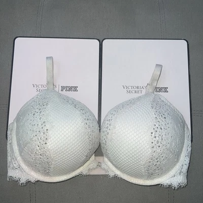 Sujetador Victoria’s Secret 36D Miraculous Plunge Bombshell Añadir 2 Tazas Super Push Up Foto 1 de 4