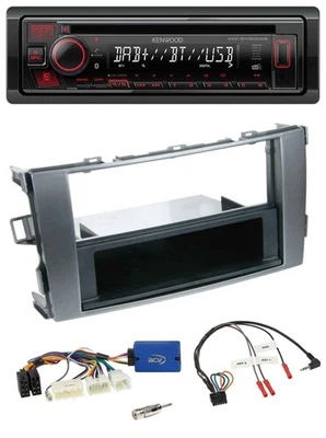 Kenwood Lenkrad CD USB Bluetooth DAB Autoradio für Toyota Auris 2011-2012 anthra - Bild 1 von 4