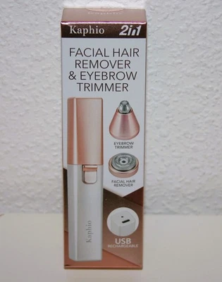 Gesichtshaartrimmer Rasierer Nasenhaare  Augenbrauentrimmer Reiseset USB - Bild 1 von 2