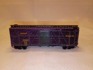 Athearn Wheeling & Lake Erie W&LE Purple Cattle Car HO Scale Model Train - Picture 1 of 5