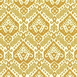 Mill Creek Nate Berkus Ikat GOLD MAIZE Drapery Upholstery Pillow Sewing Fabric - Picture 1 of 6