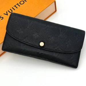 Cartera larga Louis Vuitton M62369 Portefeuille Emilie monograma Empreinte Noir - Imagen 1 de 10