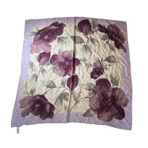Oscar De La Renta Floral Silk Scarf Multi Color 34'' - Picture 1 of 6