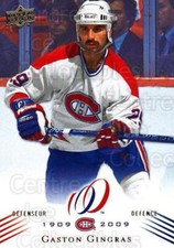 2008-09 Upper Deck Montreal Canadiens Centennial #100 Gaston Gingras
