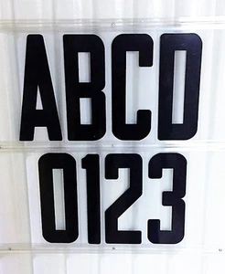 8 inch Flexible Outdoor Portable Marquee Sign Black letters Black numbers - Picture 1 of 1