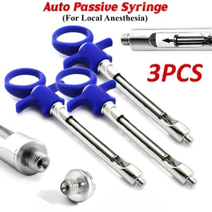 Siringhe autoaspiranti per anestesia dentale 1,8 ml siringa passiva automatica set da 3 - Foto 1 di 7