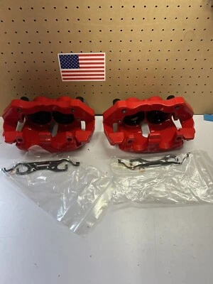 Pinzas de freno Power Stop rojas con recubrimiento en polvo S5296 para Dodge Durango 2011-17 Foto 1 de 4