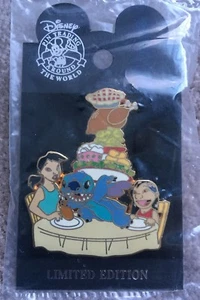 Pin de Acción de Gracias Disney DisneyShopping.com Lilo & Stitch LE 500 NUEVO NOC - Imagen 1 de 1