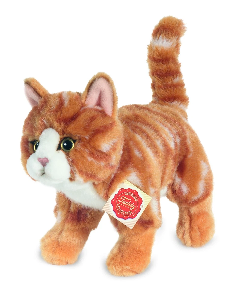 EPXOIQC Graue Katzenplüschpuppe – Realistisches Design, Superweich, 30 Cm – Perfekt Zum Kuscheln & Dekorieren