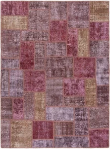 Patchwork Tissés à la Main Tapis Persan 205x153 cm-Orient, Tapis, Rug, Vintage - Picture 1 of 6