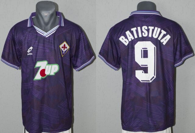 ACF Fiorentina 98/99 Long Sleeve Home Batistuta 9 Football Soccer Rare  Vintage